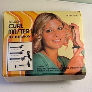 Vintage Belson Curl Master III Chrome Curling Iron